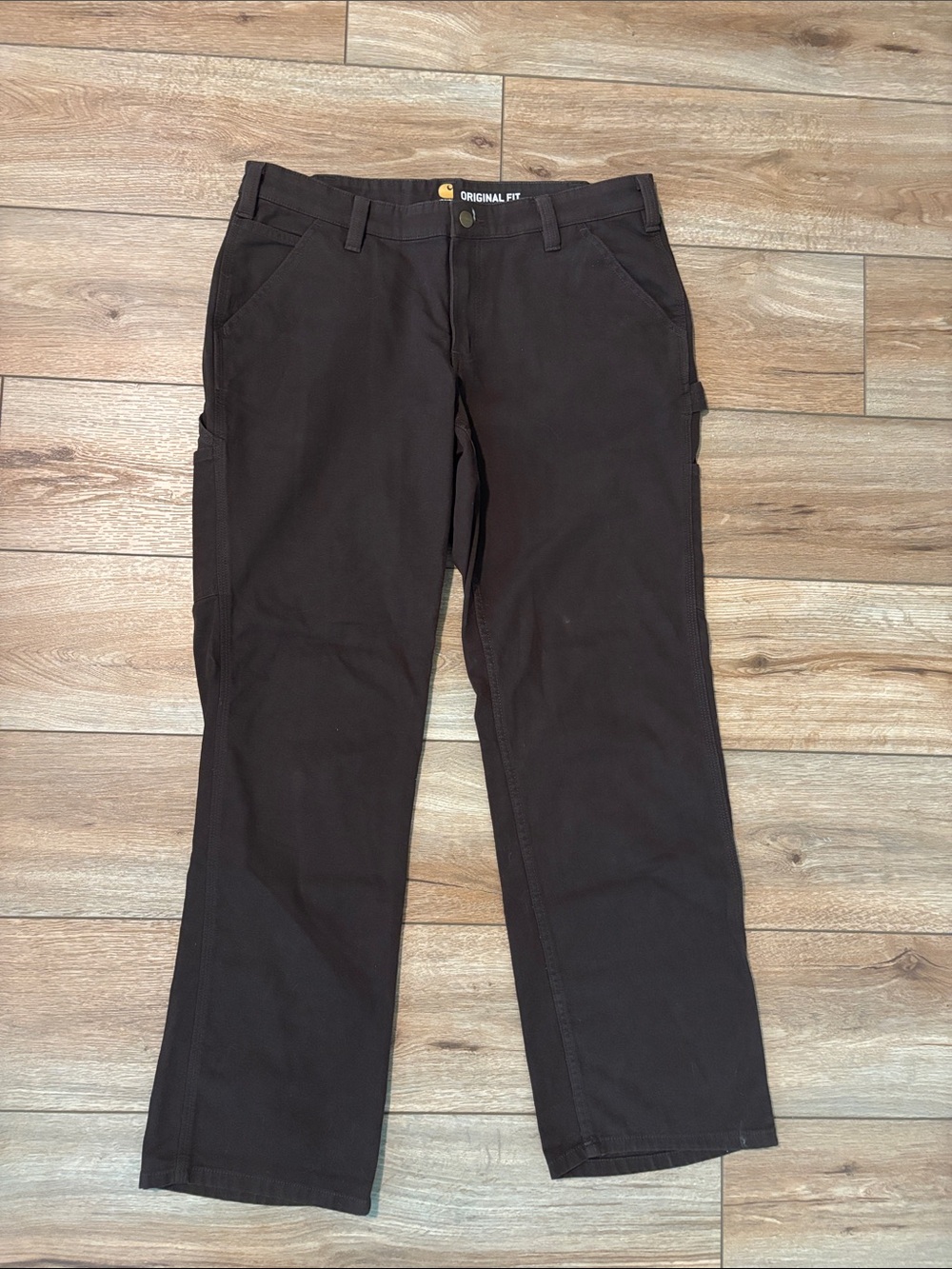 Carhartt Women’s Dark Brown Original Fit Work Trousers